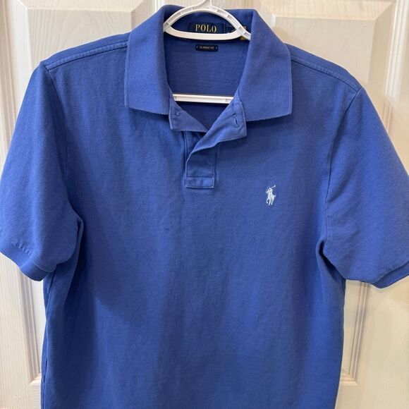 Polo Ralph Lauren Blue Polo Shirt in great condition. Size Medium- 100% cotton - Picture 2 of 9